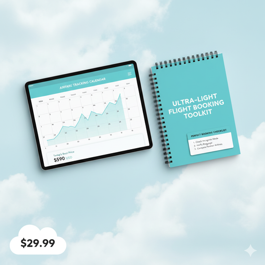 The Ultra-Light Flight Booking Toolkit This is a low-barrier-to-entry product for the DIY traveler.