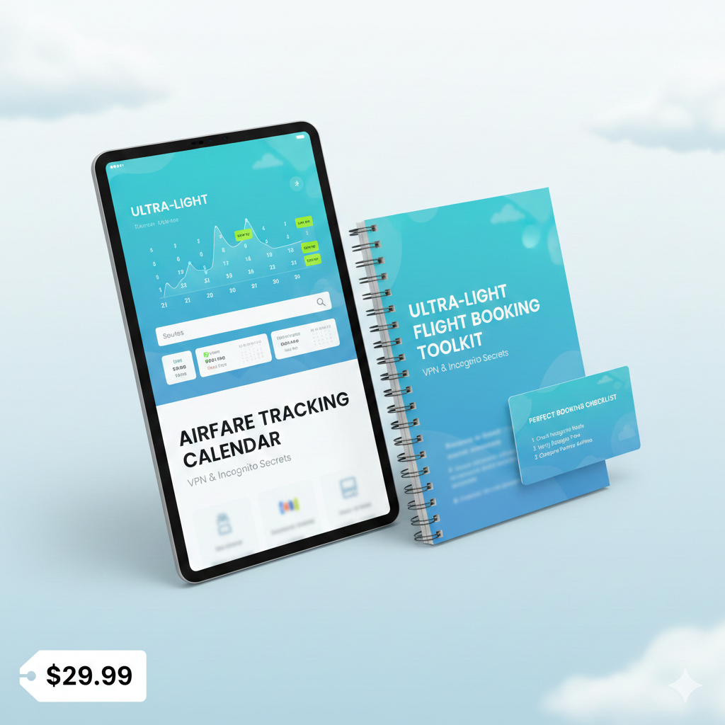 The Ultra-Light Flight Booking Toolkit This is a low-barrier-to-entry product for the DIY traveler.