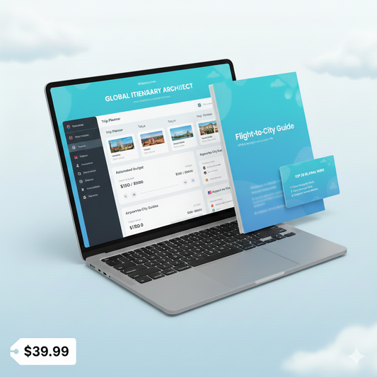 The Global Itinerary Architect (Notion Workspace) This is your "best-seller." It turns their flight into a full, organized trip.
