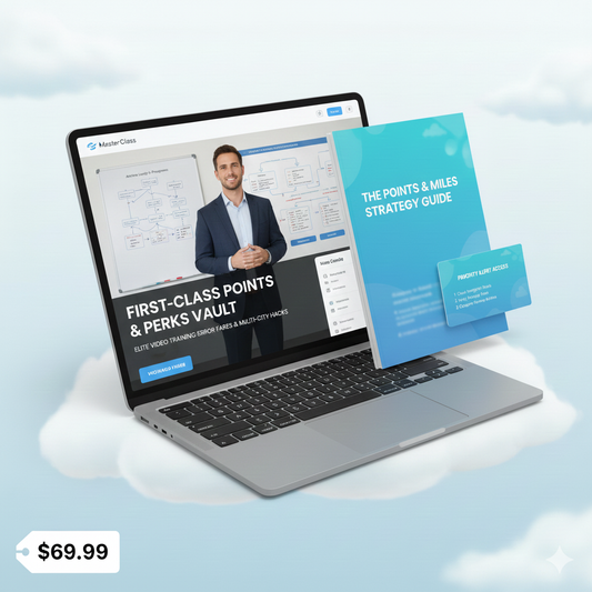 The First-Class Points & Perks Vault (Masterclass + Guide) This is for the traveler who wants the "luxury" experience without paying for it.